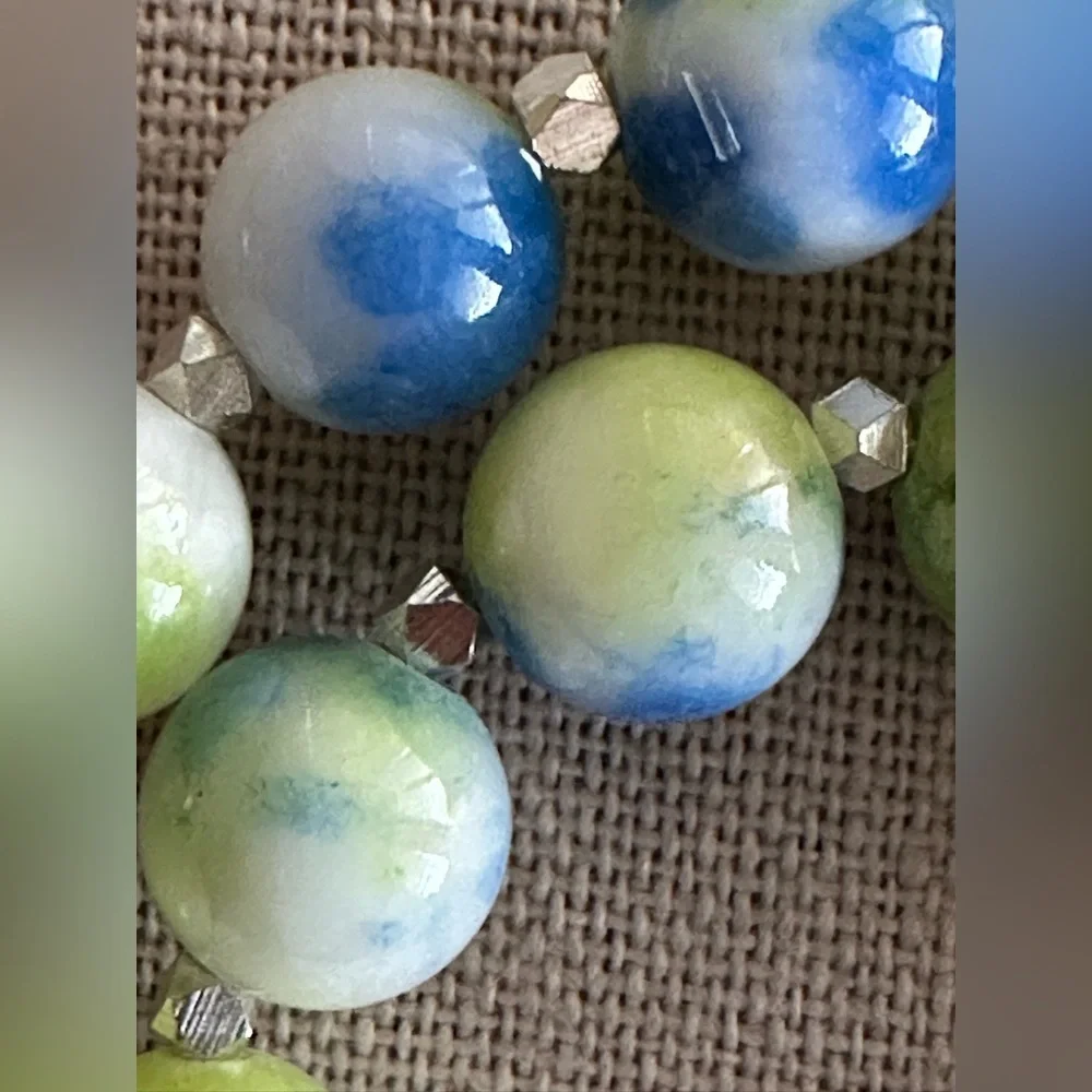 18-1/2 inch Persian Chalcedony bead necklace NWOT - Picture 10 of 10